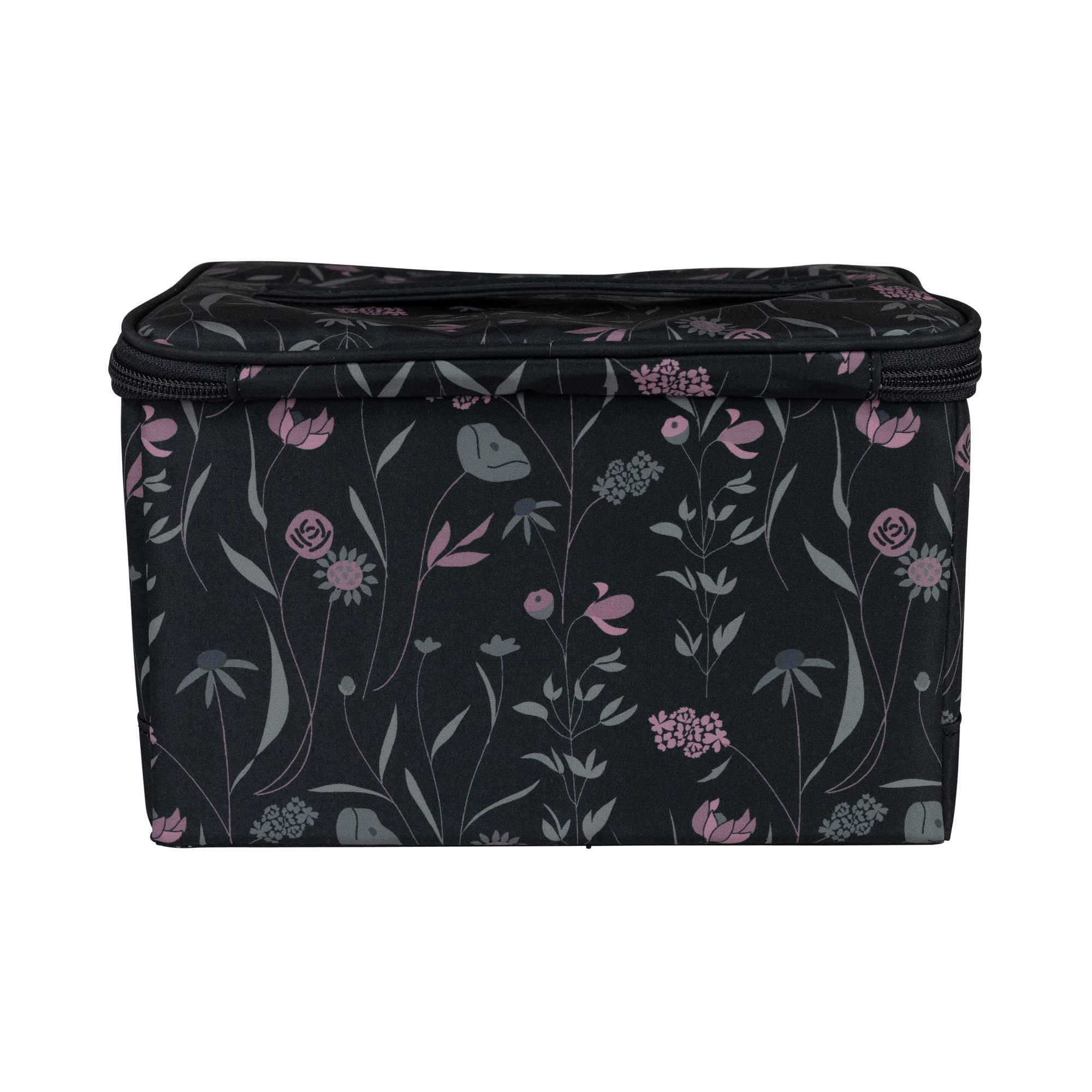 Everything Mary Pink & Gray Floral Collapsible Sewing Kit Organizer Box